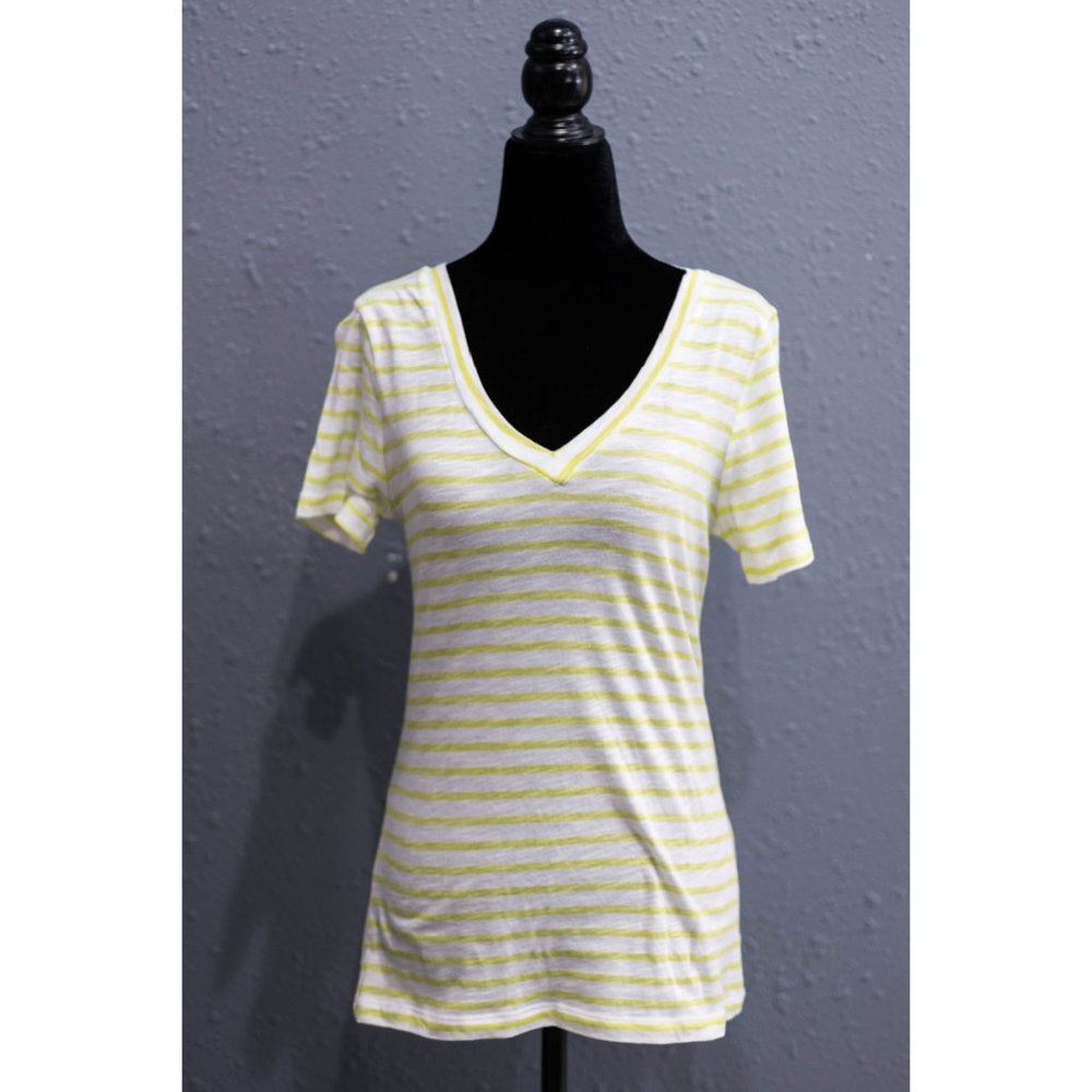 Old Navy Vintage Striped V Neck T-Shirt, Size X-Small